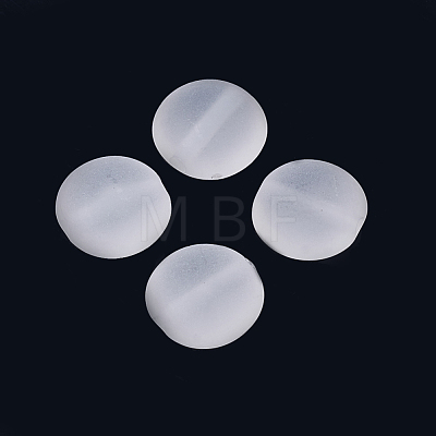 Transparent Frosted Acrylic Beads FACR-S056-010-1