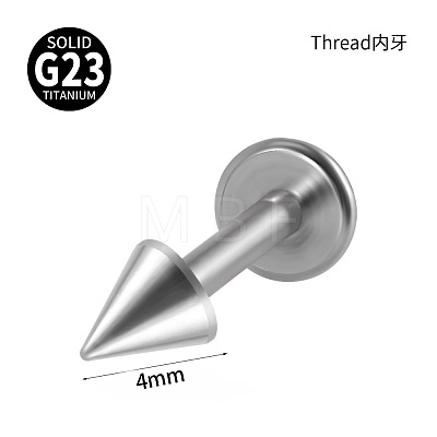 G23 Titanium 17 Gauge Threadless Labrets WGEEA58-16-1