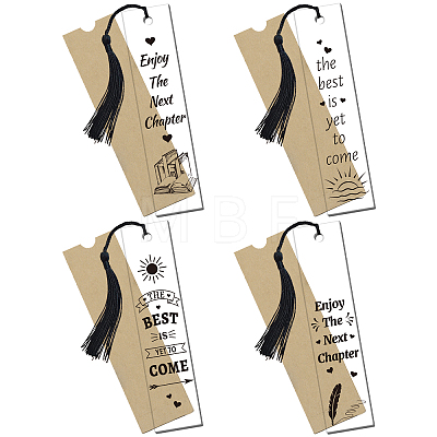 4 Sets Acrylic Bookmark Pendants for Teachers' Day DIY-GL0004-26E-1