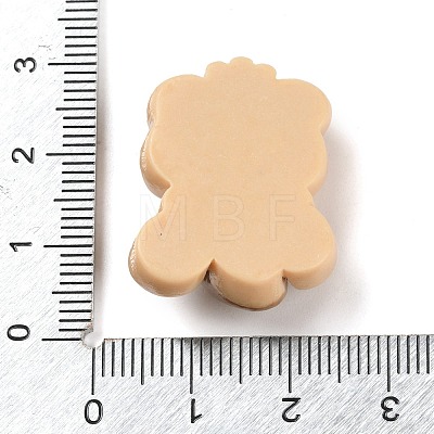 Bear Bread Opaque Resin Decoden Cabochons X-CRES-Q220-05C-1