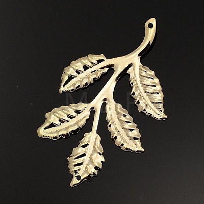 Iron Leafy Branch Filigree Big Pendants X-IFIN-P003-06-1