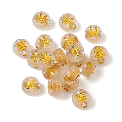 Luminous Transparent Acrylic Beads OACR-P037-01B-K-1