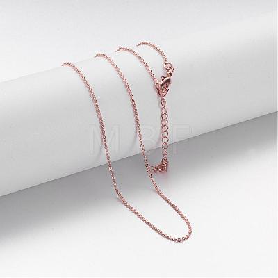 Brass Chain Necklaces MAK-F013-06RG-1