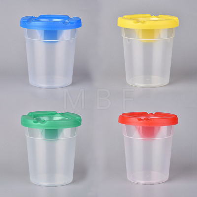 Children's No Spill Plastic Paint Cups TOOL-L006-08-1