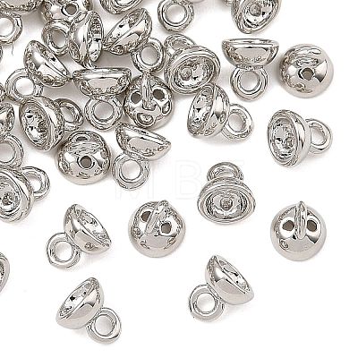 SHEGRACE Brass Bead Cap Pendant Bails XGRQ6M653-912P-1