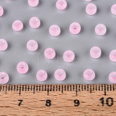 6/0 Transparent Inside Colours Glass Seed Beads SEED-N008-08Q-1