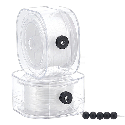 Flat Spandex Elastic Crystal String EW-WH0030-01-1