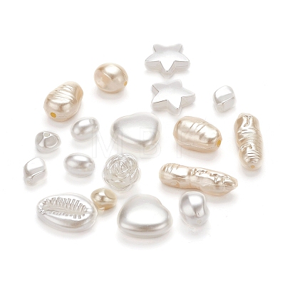 10 Style Imitation Pearl Acrylic Beads Set OACR-YW0001-14-1