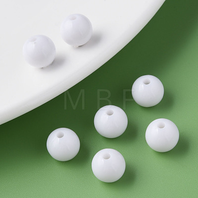 Opaque Acrylic Beads MACR-S370-C10mm-01-1
