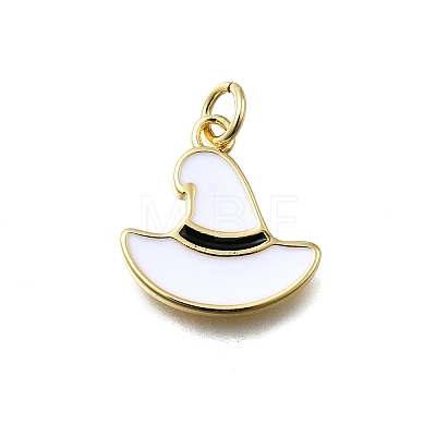 Brass Enamel Pendants KK-K400-23G-01-1