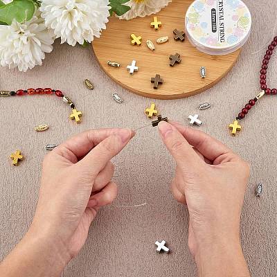 60Pcs 6 Styles Alloy Beads FIND-SZ0002-76-1