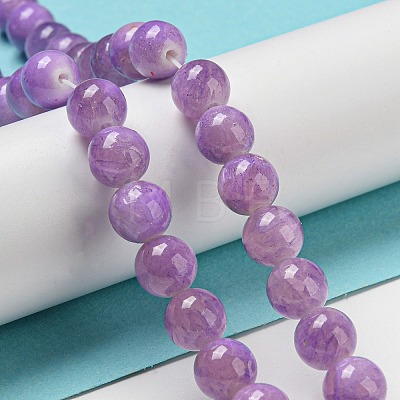 Dyed Natural White Jade Beads Strands G-F764-02B-1