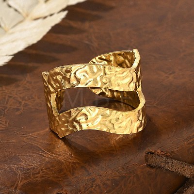 304 Stainless Steel Open Cuff Rings RJEW-R014-02G-02-1
