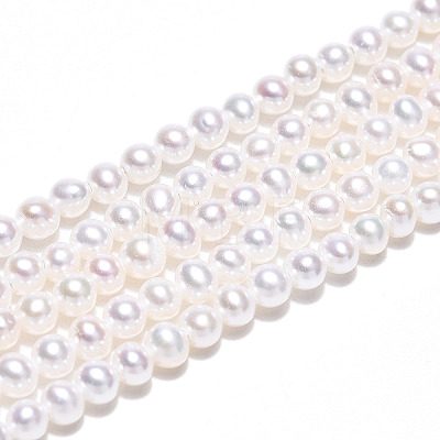 Natural Nucleated Pearl Beads Strands PEAR-N016-03A-1