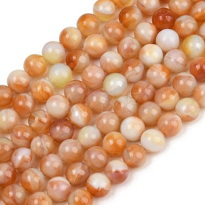 Handmade Lampwork Beads Strand LAMP-B056-8mm-12-1