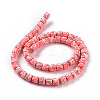 Handmade Polyester Clay Beads Strand X-CLAY-P001-01B-1