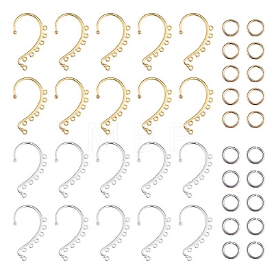 20Pcs 2 Color Alloy Ear Cuff Findings FIND-SZ0002-64-1