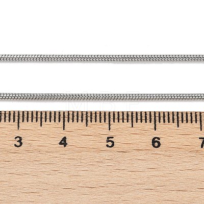 Tarnish Resistant 1.5mm 316 Surgical Stainless Steel Snake Chain Necklaces STAS-D064-1