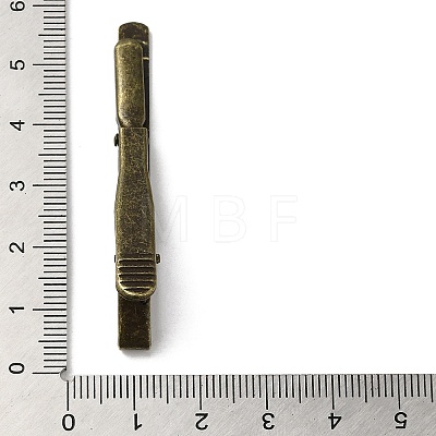 Rack Plating Brass Alligator Hair Clip Findings KK-H453-02-1
