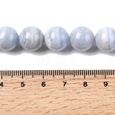 Natural Blue Lace Agate Beads Strands G-G344-A06-12mm-1