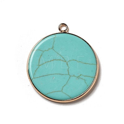Synthetic Turquoise Dyed Pendants G-A213-01G-11-1