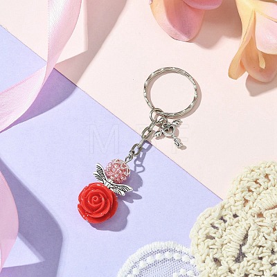 Resin & Alloy & Glass Keychain KEYC-MZ00015-01-1