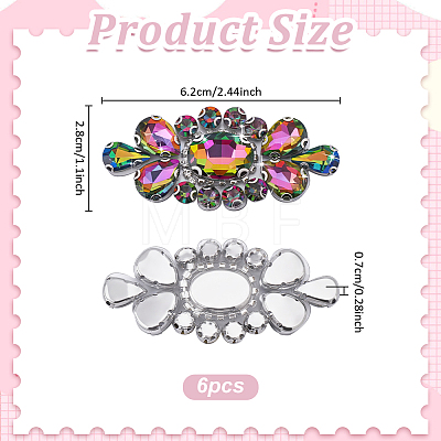 6Pcs Glass Rhinestone DIY-WR0001-11A-1