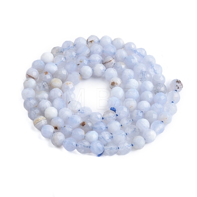 Natural Blue Lace Agate Beads Strands X-G-K366-B02-02-1