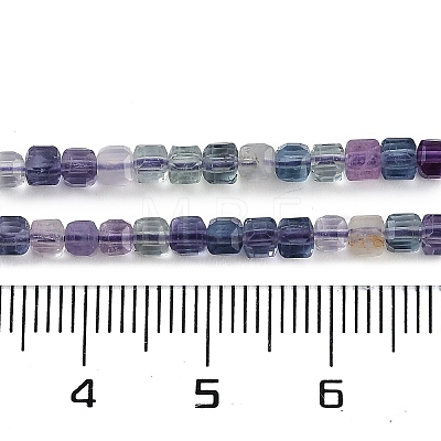 Natural Colorful Fluorite Beads Strands G-P553-E01-02-1