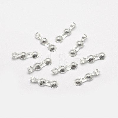 925 Sterling Silver Bead Tips STER-P032-16S-1