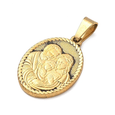 Religion 304 Stainless Steel Pendants STAS-H264-13G-AG-1