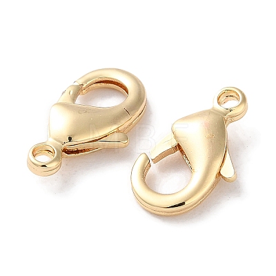 Rack Plating Brass Lobster Claw Clasps KK-F090-27LG-02-1