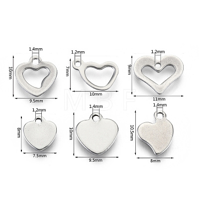 Non-Tarnish 201 Stainless Steel Charms STAS-R118-04-1