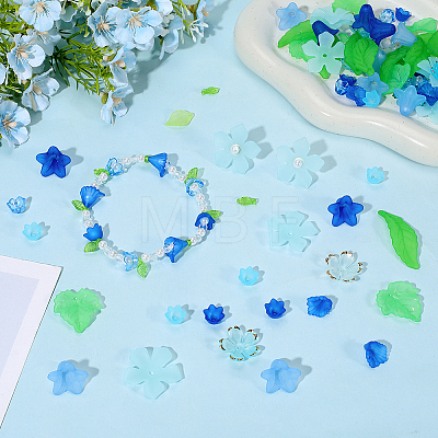 DIY Leaf Flower Findings Kits DIY-PA0001-64C-1