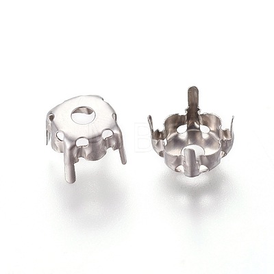 Non-Tarnish 201 Stainless Steel Sew on Prong Settings STAS-L229-03A-1