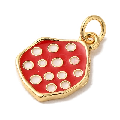 Brass Enamel Pendants KK-U027-21G-02-1