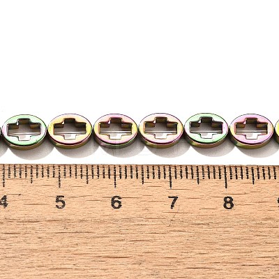 Electroplated Synthetic Non-magnetic Hematite Beads Strands G-L613-Z01-01J-1