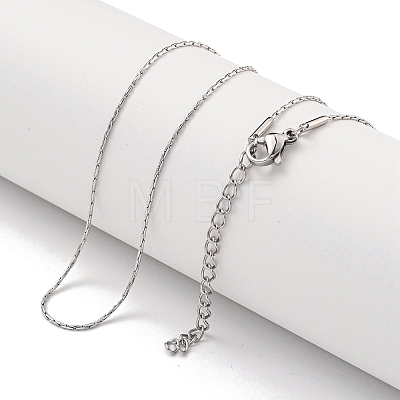 Non-Tarnish 304 Stainless Steel Cardano Chain Necklaces NJEW-R266-06P-1