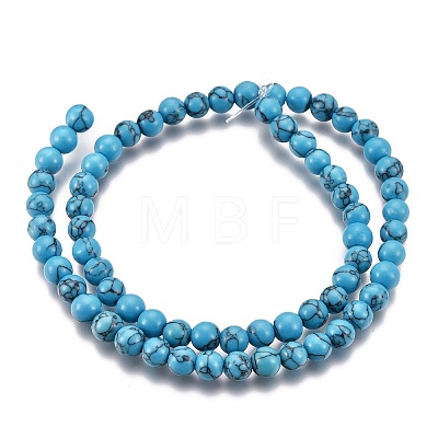 Synthetic Turquoise Beads Strands Z0NDC015-1-1