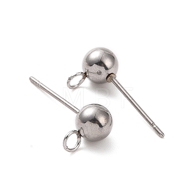 Non-Tarnish 304 Stainless Steel Stud Earring Findings STAS-P099-04P-1