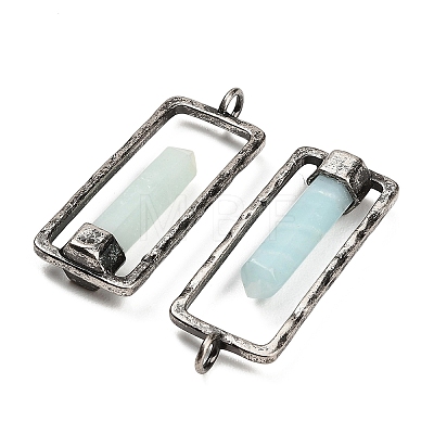 Natural Flower Amazonite Pendants GG-CBACC2B-06AS-03-1