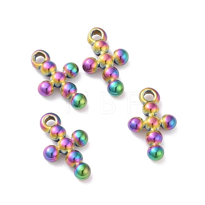 Ion Plating(IP) 304 Stainless Steel Charms STAS-D185-01M-1
