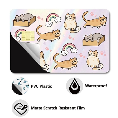 PVC Plastic Waterproof Card Stickers DIY-WH0432-025-1