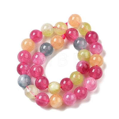 Dyed Natural Malaysia Jade Beads Strands G-G021-02A-18-1