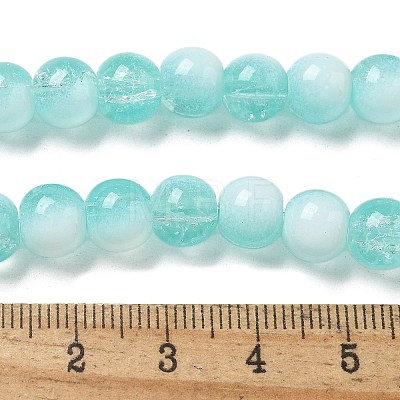 Crackle Glass Beads Strands GLAA-U001-8mm-02-1