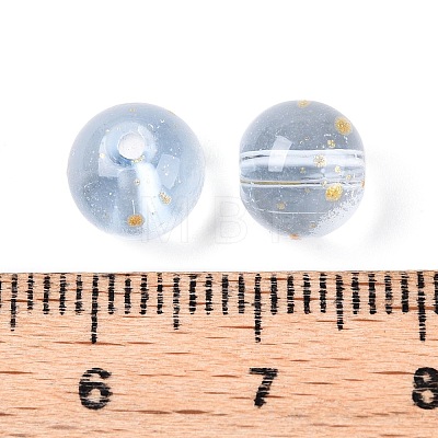 Frosted Baking Painted Glass Beads DGLA-N005-8mm-07-1