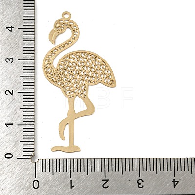 Brass Etched Metal Embellishments Pendants KKC-D001-02KCG-1
