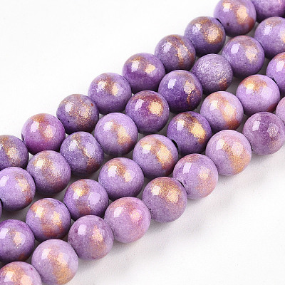 Natural Mashan Jade Beads Strands G-A255-A01-02G-1