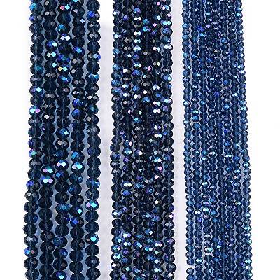 Electroplate Glass Beads Strands EGLA-A044-T6mm-L12-1