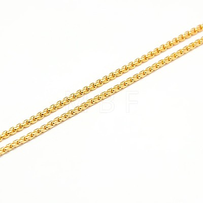 304 Stainless Steel Venetian Chain Necklace Making X-STAS-A028-N032G-1